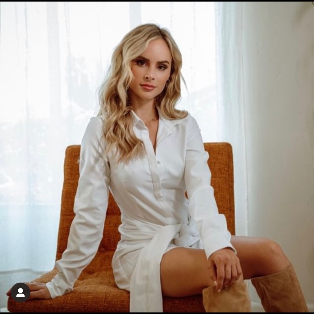 Lani The Label Josephine White Shirt Dress